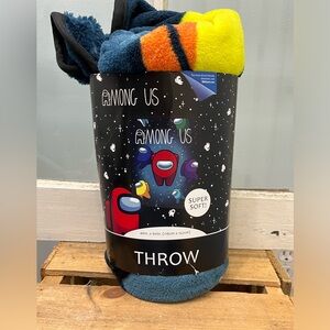 Among Us 46x60 super soft throw blanket , new in package